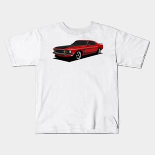 Red Ford Mustang Kids T-Shirt